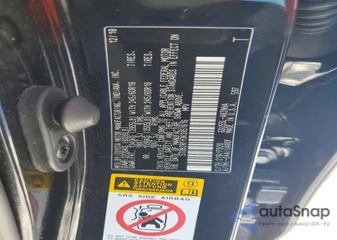 2019 Toyota Highlander Le z USA, uszkodzony, nr VIN 5TDBZRFH3KS951616